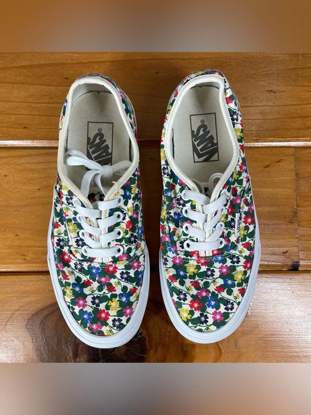 VANS Authentic Liberty Multi Floral Pressed Flowers Womens 7 Mens 5.5 Sneakers